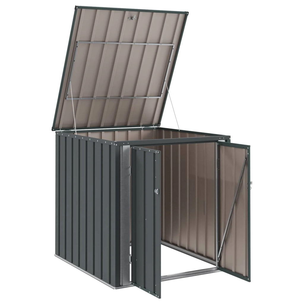 Scatola di Stoccaggio per Giardino Nero 101,5 x 107 x 100 cm