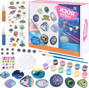 Dipingere con pietre - set di creazione artistica per bambini - 12 colori - regalo per bambini da 3 a 12 anni.