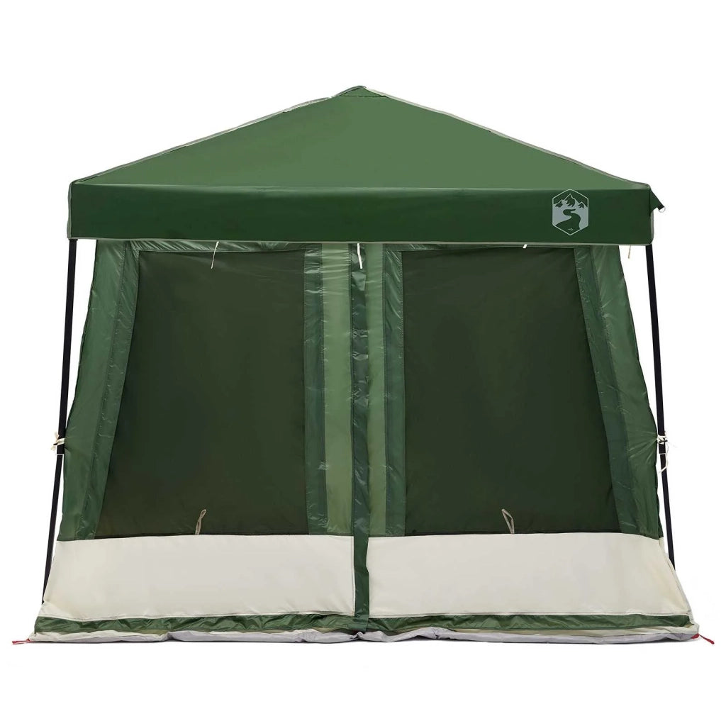 Set di Tende da Campeggio 2 pcs Verde Taffeta e Tessuto