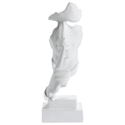 Figurina decorativa Testa di resina bianca Statuetta in stile moderno Accessori decorativi