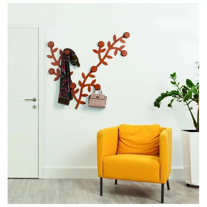 Foppapedretti 9900407210 Appendialbero Appendiabiti da Parete Modulare 3 Ganci in MDF e Plastica colore Bianco