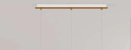 SOSP. OTTONE SAT. 4 LUCI RETTANGOLARE VETRI (2 PICCOLI +2 MEDI) TUTTI BRONZO 1194OS-S4 RPM-BR