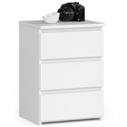Comodino AKORD CL3 Bianca 40 cm 3 cassetti 40x35x57 cm