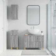 Set di armadietti da bagno in 3 pezzi ARNHEM Sonoma grigio 3417771