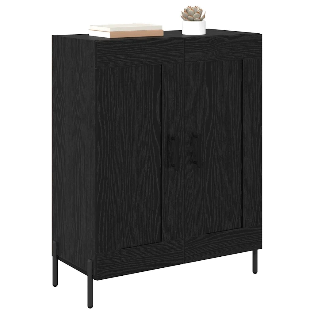 Credenza-Buffet-Armadio da cucina Rovere Nero 69,5 x 34 x 90 cm 453219