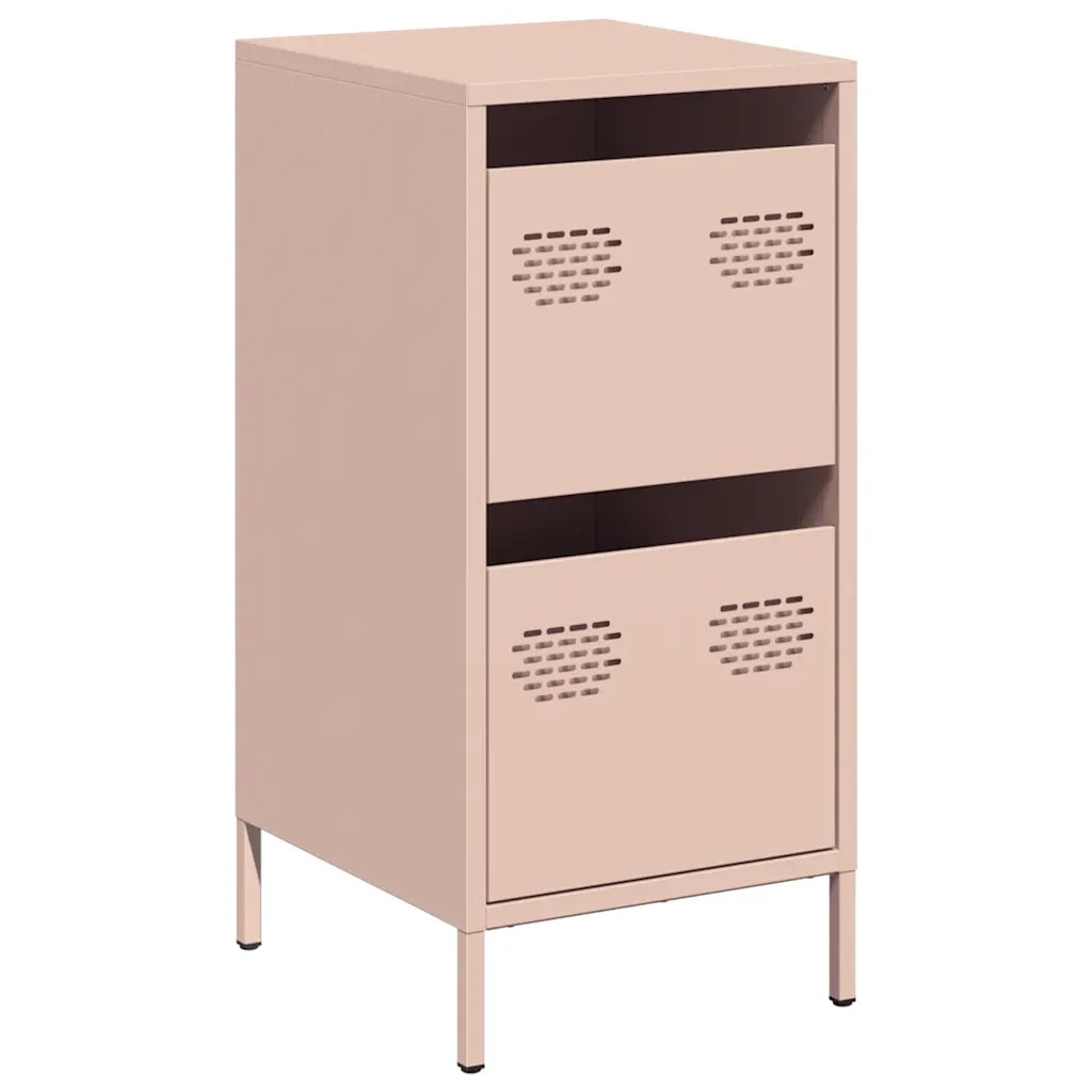 Credenza | Madia | Buffet da pranzo | Armadio da pranzo Rosa 35x39x73,5 cm in Acciaio Laminato a Freddo