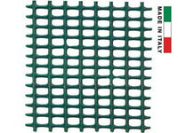 rete in plastica quadretta verde mm.5x5 - maglia mm.5x5, altezza cm.100 cod:ferx.fer23900