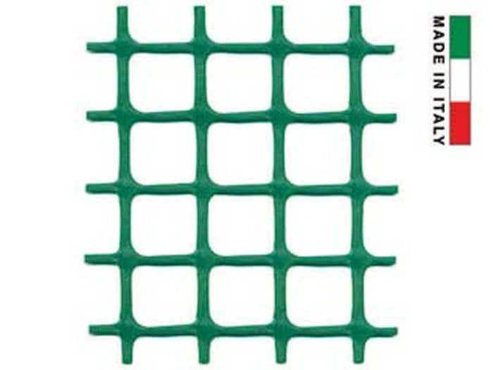 rete in plastica quadra verde mm.20x20 - maglia mm.20x20, altezza cm.100 cod:ferx.fer23863