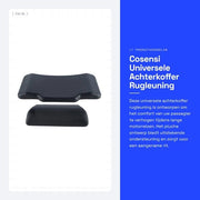 Rugleuning Universale per Motocicletta - Schienale - Pelle PU - Design Ergonomico - Comfort Elevato - Cuscino per Motocicletta