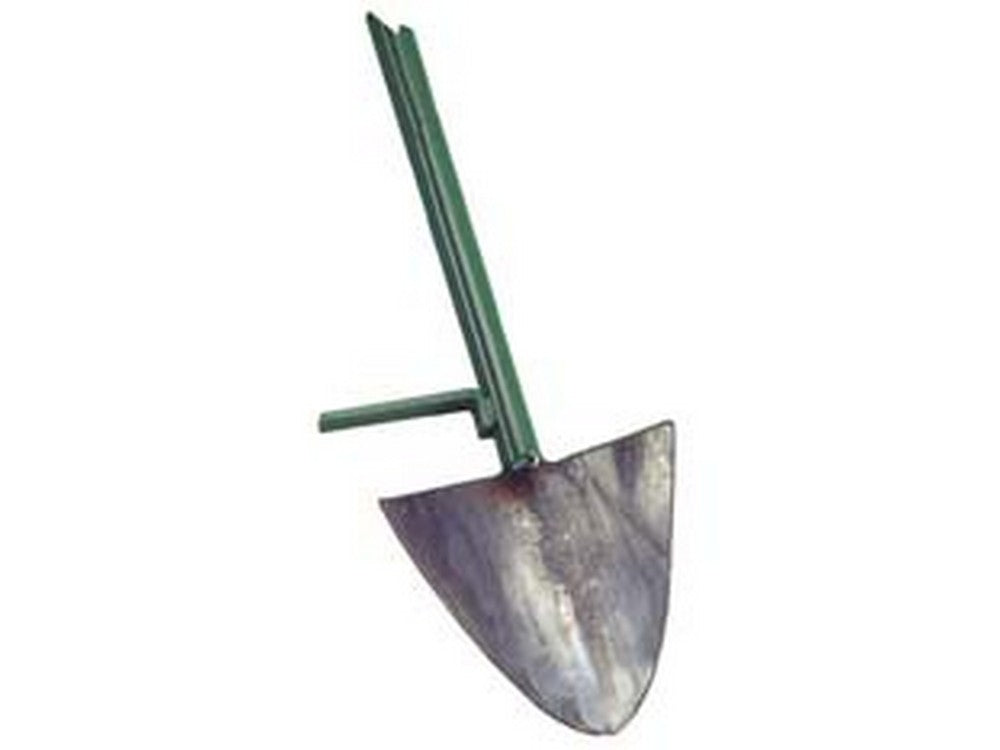 vanga forgiata con manico ferro - sx cm.24x24/145h. attacco ? mm.35 cod:ferx.fer23498