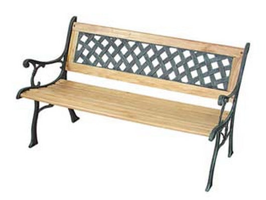 panchina losanghe - tipo normale - cm.126x56x74h. - peso kg.23 cod:ferx.fer180481