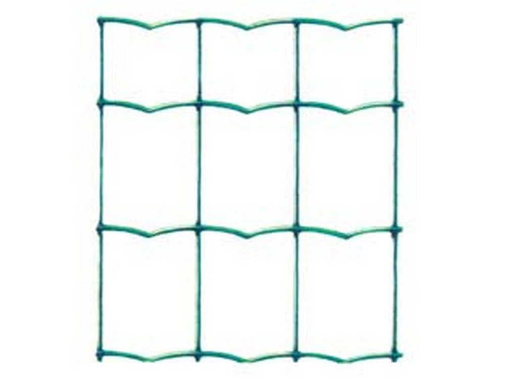 rete elettrosaldata plastificata verde ondulata "novaplax" - filo ø mm.2,2  cod:ferx.fer240284