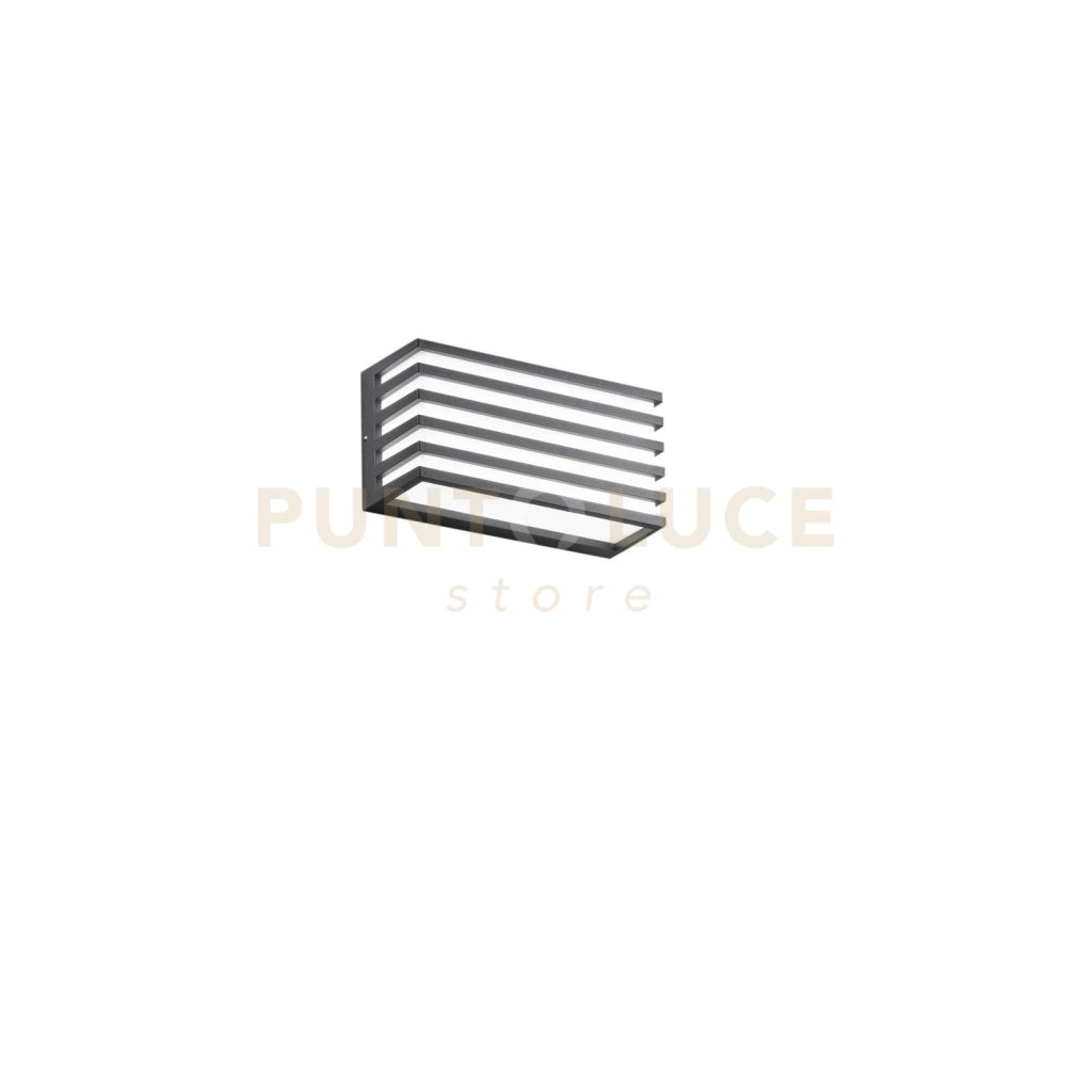APPLIQUE BIEMISSIONE LED DUKROT ANTRACITE 12W 1440LM CCT 3000K / 4000K IP54 CCT 22X8X11CM