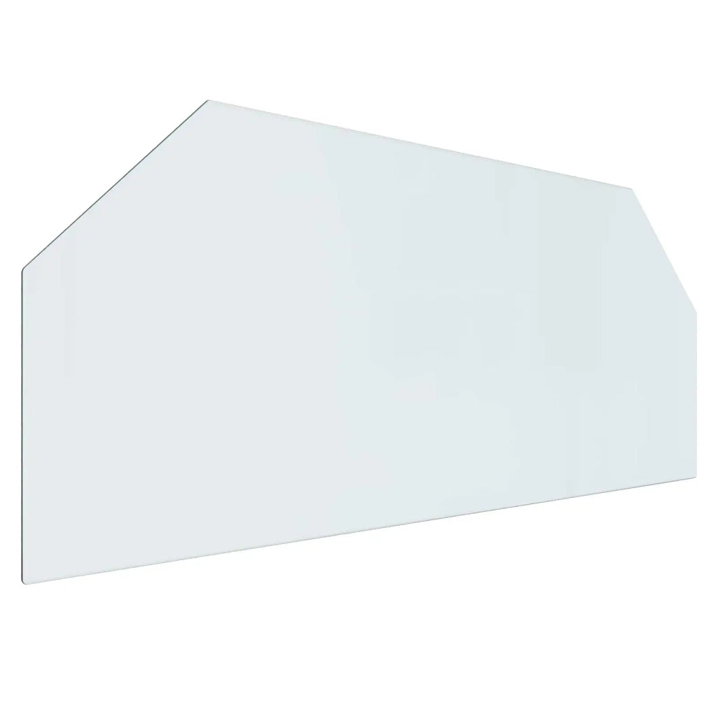 Piastra in vetro per camino Trasparente 120 x 50 cm Vetro 353866