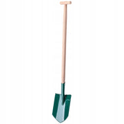 KADAX Pala da giardino in metallo affilato con manico in legno, robusta, 116 cm