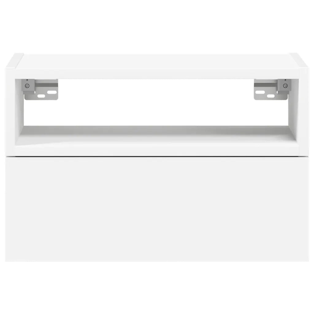 Comodino a Parete Bianco 45x26x28,5 cm 858596