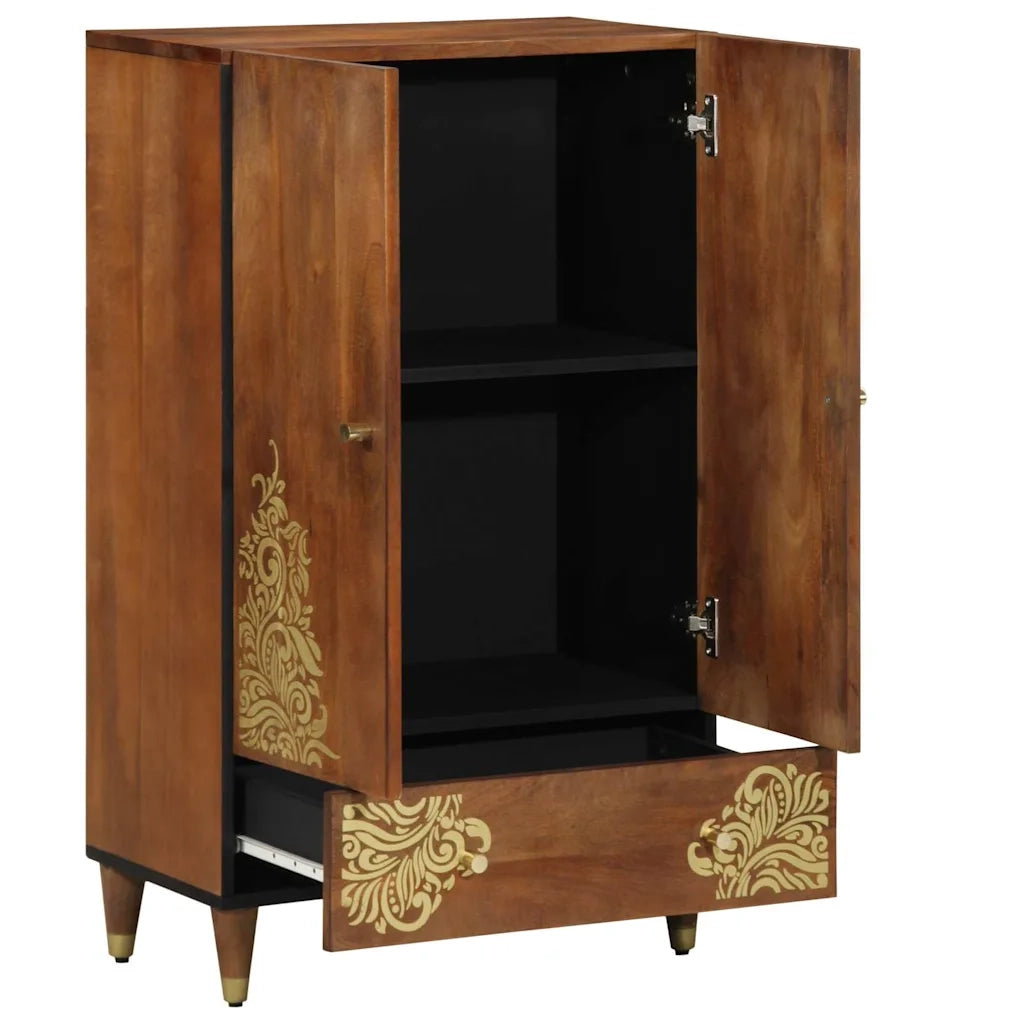Credenza-Buffet-Armadio da cucina Marrone 60 x 33 x 100 cm Legno di mango massello