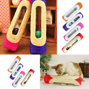 Trade Shop - Rullo In Sisal Tiragraffi 29 X 7,5 Cm Con Palline Sonore Gioco Per Gatti -