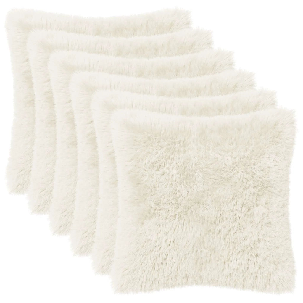 Cuscino con cuscino HEERLEN 6 pz Bianco Fleece PV 924809