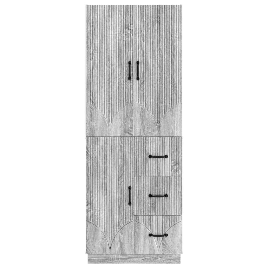 Set di armadi 2 pz Sonoma grigio Legno ingegnerizzato 3416823