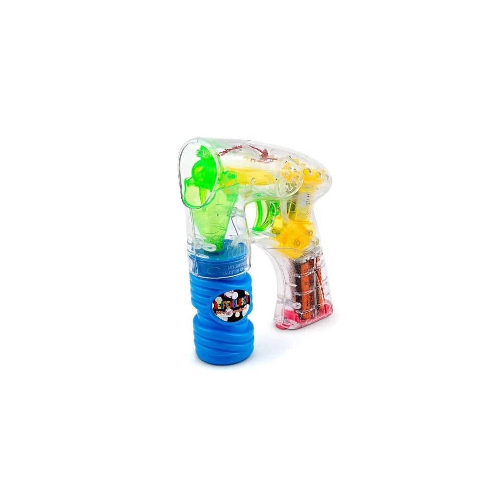 Trade Shop - Spara Bolle Di Sapone Automatico Luce Led Raggio Luminoso Sparabole Con Suoni -