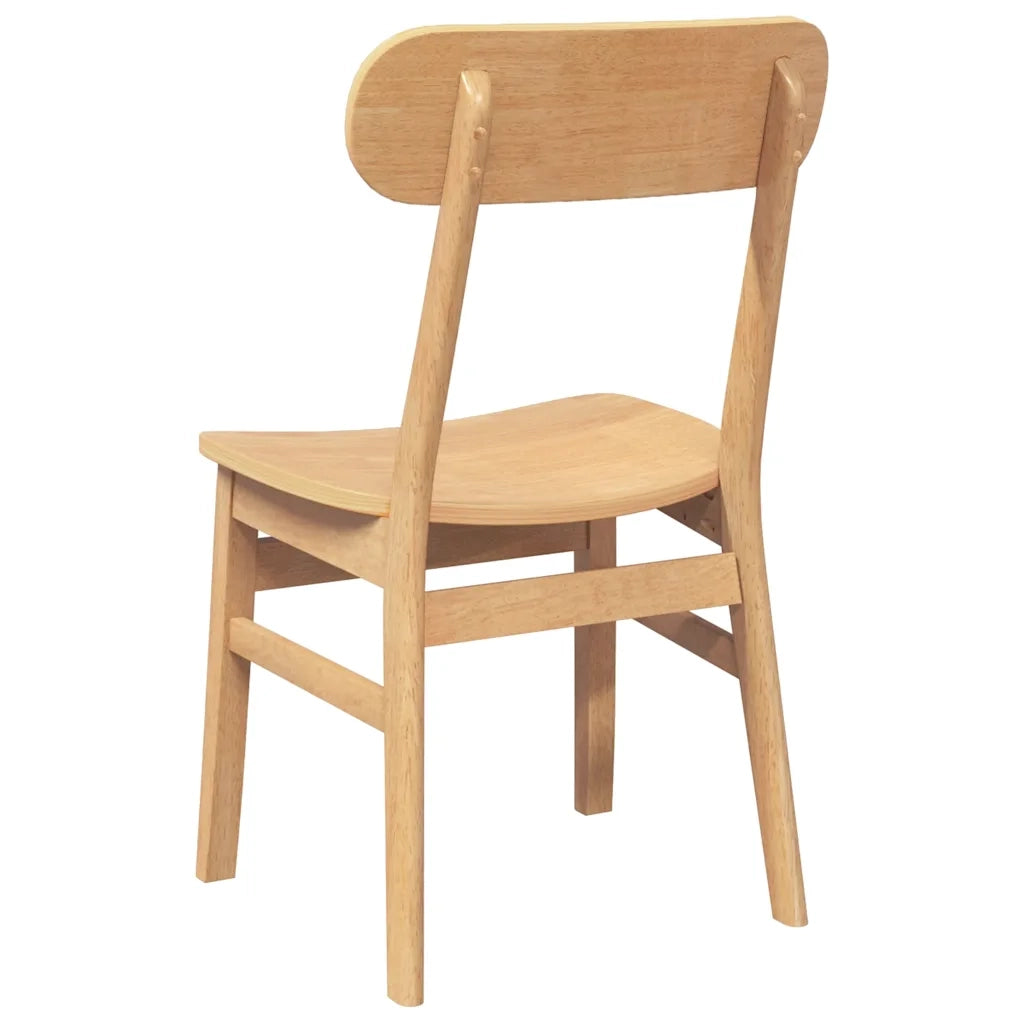 Sedie da Pranzo 2 pz in Legno Massello di Hevea 4102438