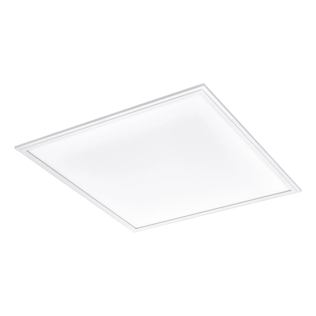 Plafoniera Moderna Salobrena 1 Alluminio Bianco Luce Led Integrato 33W