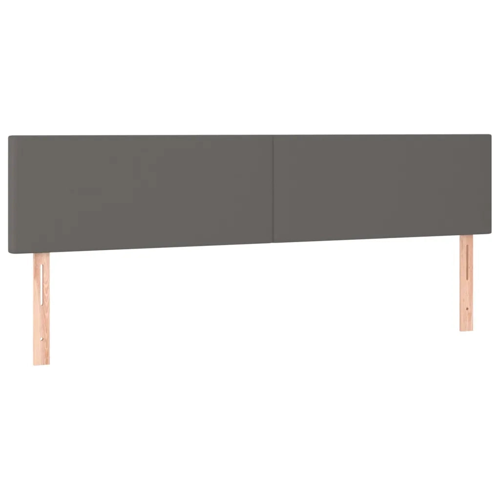 Giroletto a Molle con Materasso Grgio 180x200 cm in Similpelle