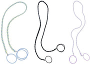 Set di elastici per capelli a tre pezzi - Nylon intrecciato - Elastici - Kit per capelli - Adatto per surf, nuoto e bicicletta - 64 cm - Fascia per capelli