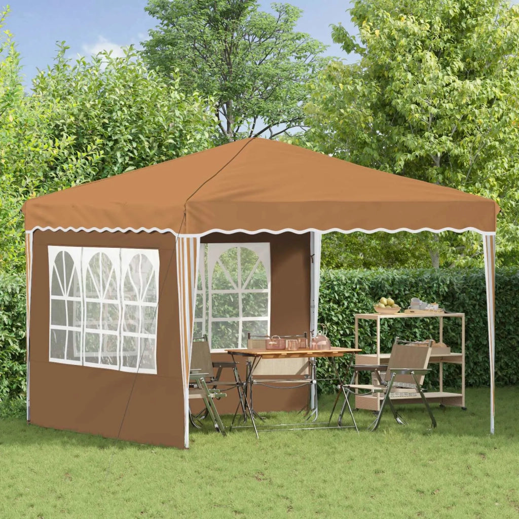Tenda per feste a pop-up-Gazebo Beige 288 x 288 x 245 cm 611627