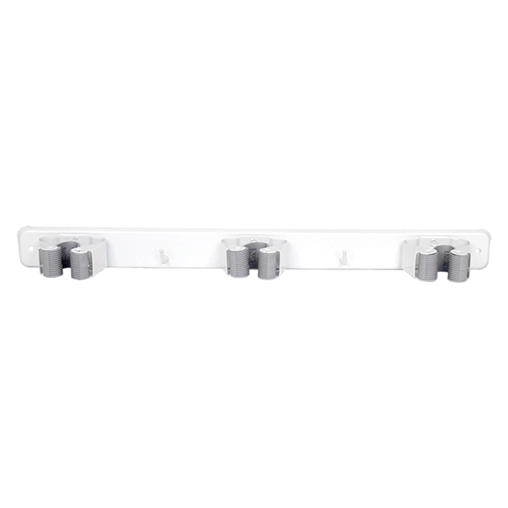 1pz barra appendiscopa in metallo 3 posti - lunghezza cm. 37 cod:ferx.380300nlm