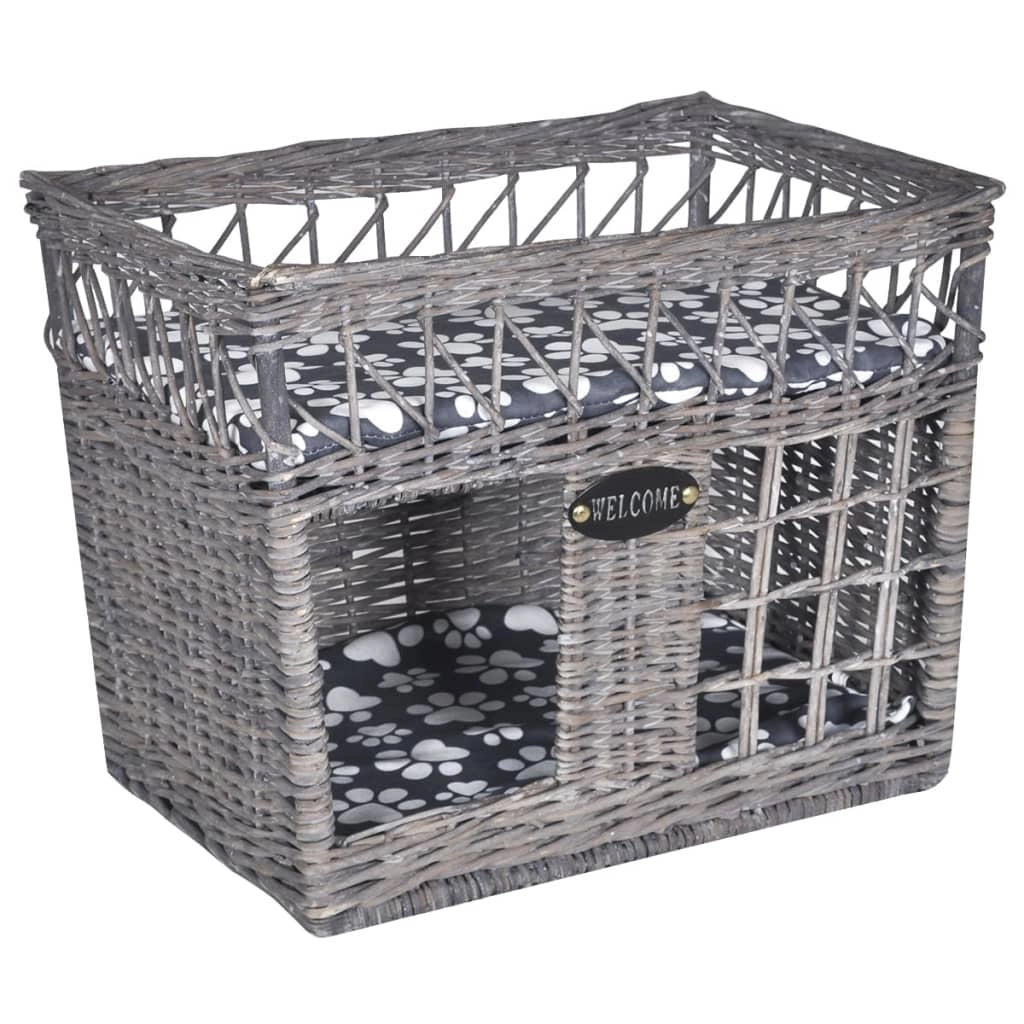 Tiragraffi/cuccia/lettino con cuscino Willow Quadrato Grigio 02_0022788
