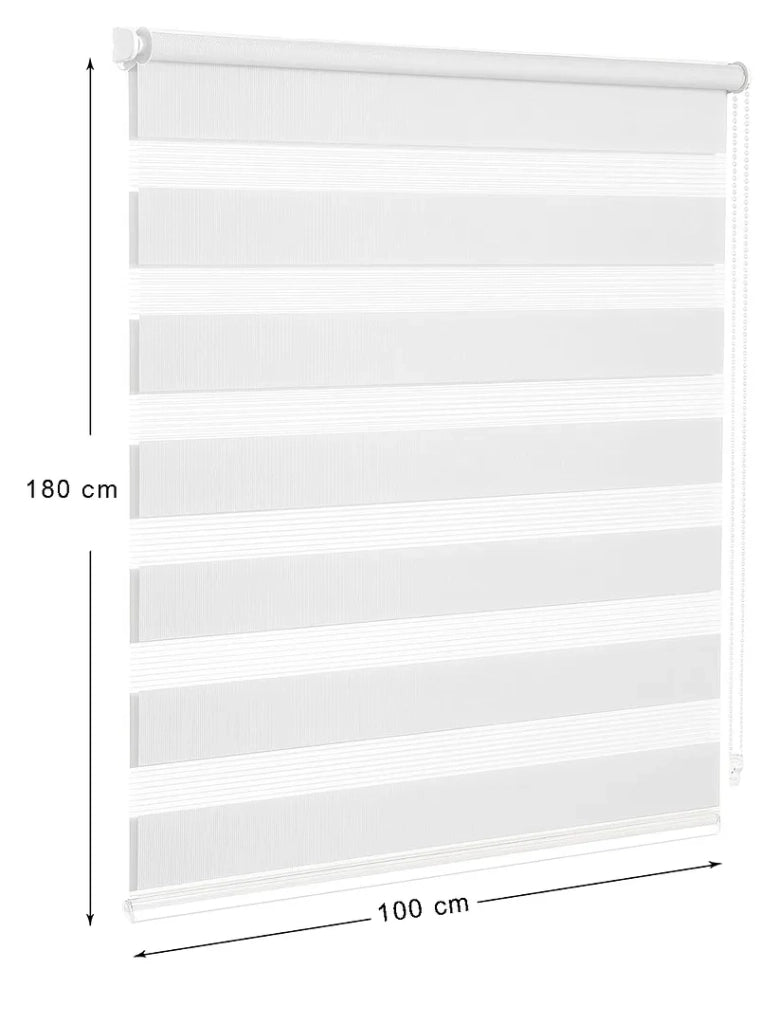 Tenda a Rullo 100x180 Cm Finestra Porta Interno Casa Ufficio Kit Montaggio Parete Telaio No Fori Beige