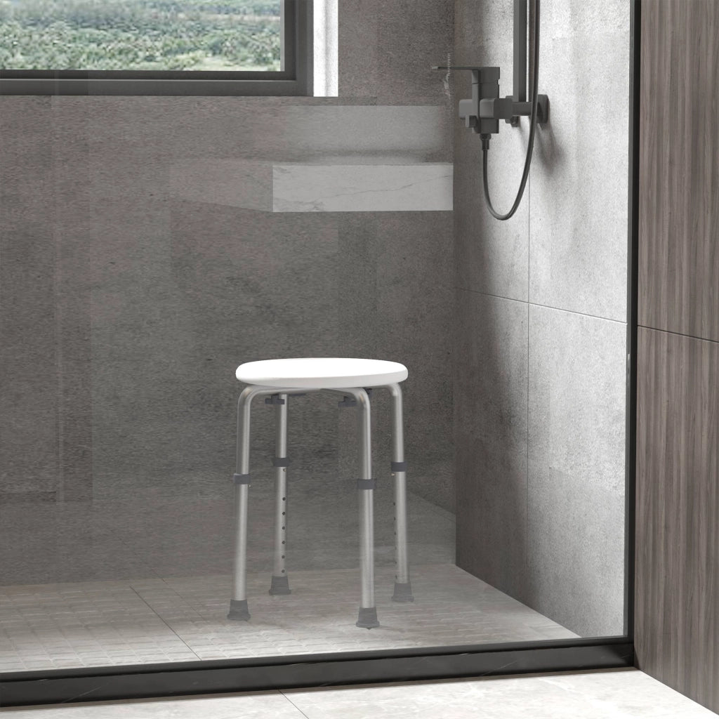 Panchetto Doccia in Alluminio Regolabile ¨C Zephmum ¨C Antiscivolo 136 kg