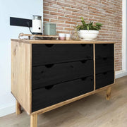 Mobile con Cassetti con cassetto OTTA Nero 111 x 43 x 73,5 cm 42041751