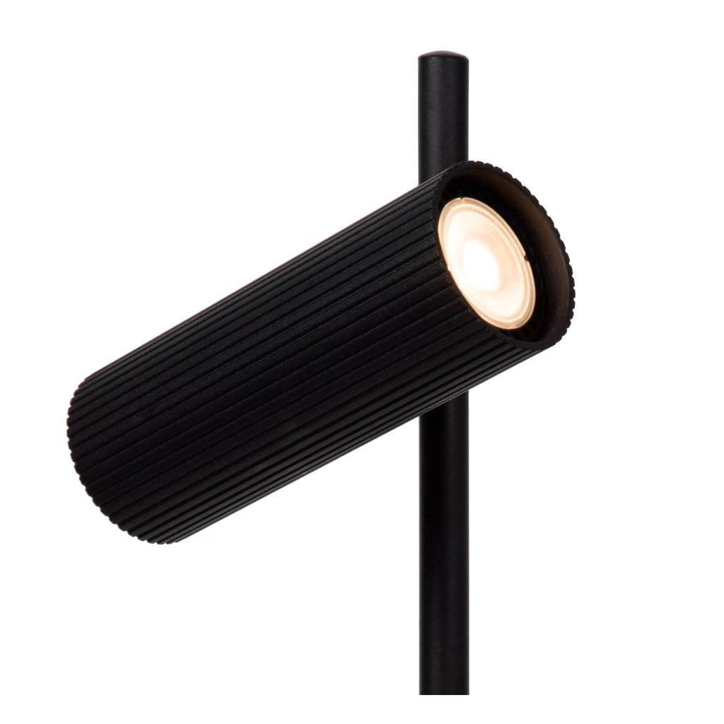 Lampada da scrivania Lucide Clubs nera GU10 alluminio