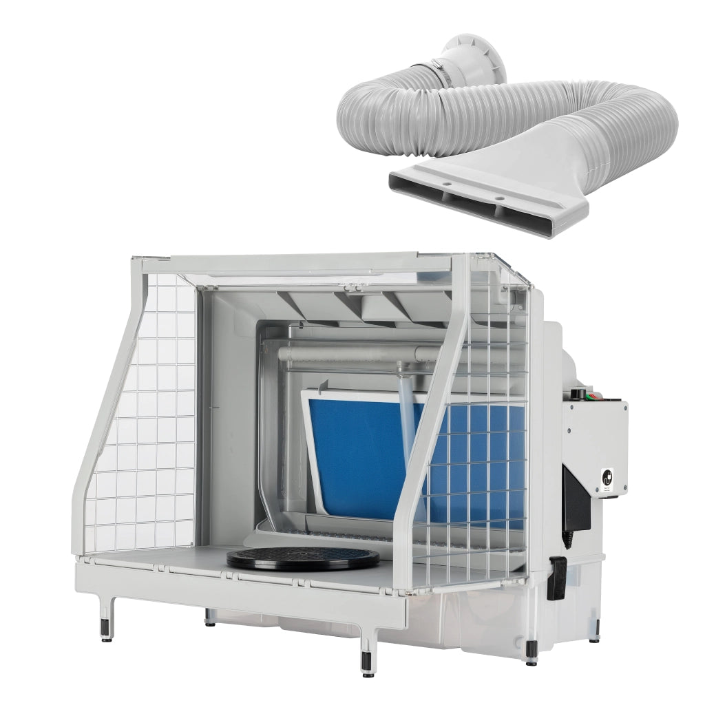 Cabina di verniciatura a velo d’acqua per aerografo 11 m³/min LED Aspiratore airbrush