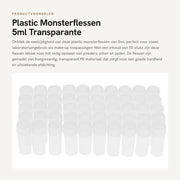 Contenitore di Stoccaggio Transparente 5ml - 50 Unità - Materiale PE - Contenitore di Stoccaggio ad Alta Densità - Pulito e Sicuro - Buona Serratura - Contenitore di Stoccaggio