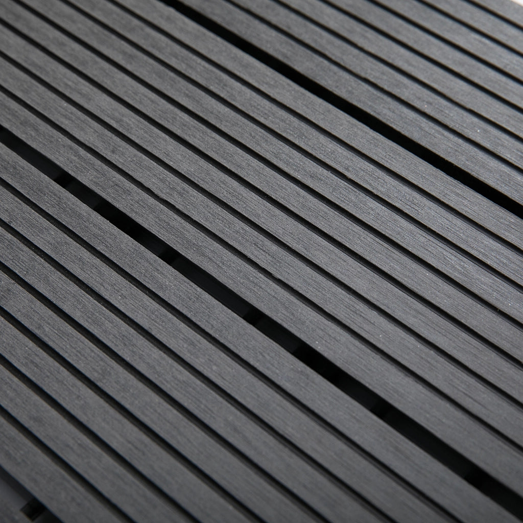 Set Piastrelle per Esterni in HDPE Riciclato ¨C zephmum ¨C Grigio 30x30x2.2 cm