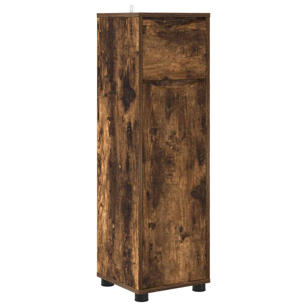 Mobile da Bagno con cassetto Rovere fumé 30,5 x 30 x 101 cm 888742