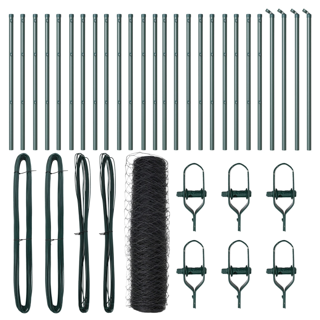 Recinzione Esagonale  Grigia 0,5x50 m Acciaio