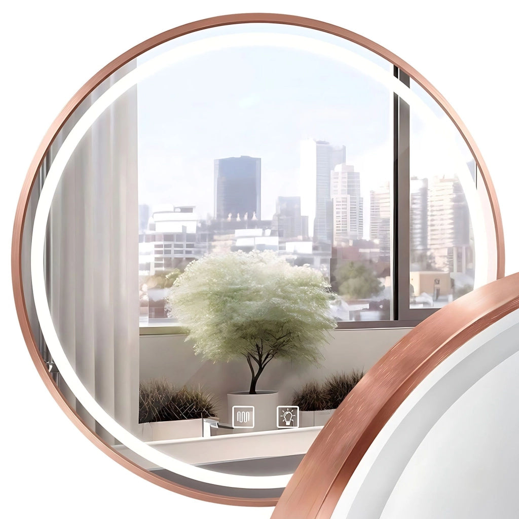 Specchio Led 60cm Mmj Brush Copper