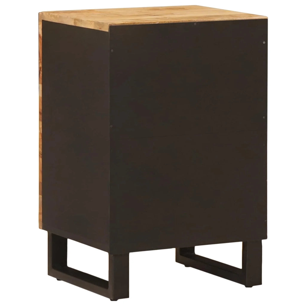 Mobiletto da bagno rettangolare moderno funzionale ed elegante 38 x 33 x 58 cm in legno di mango naturale 02_0057819