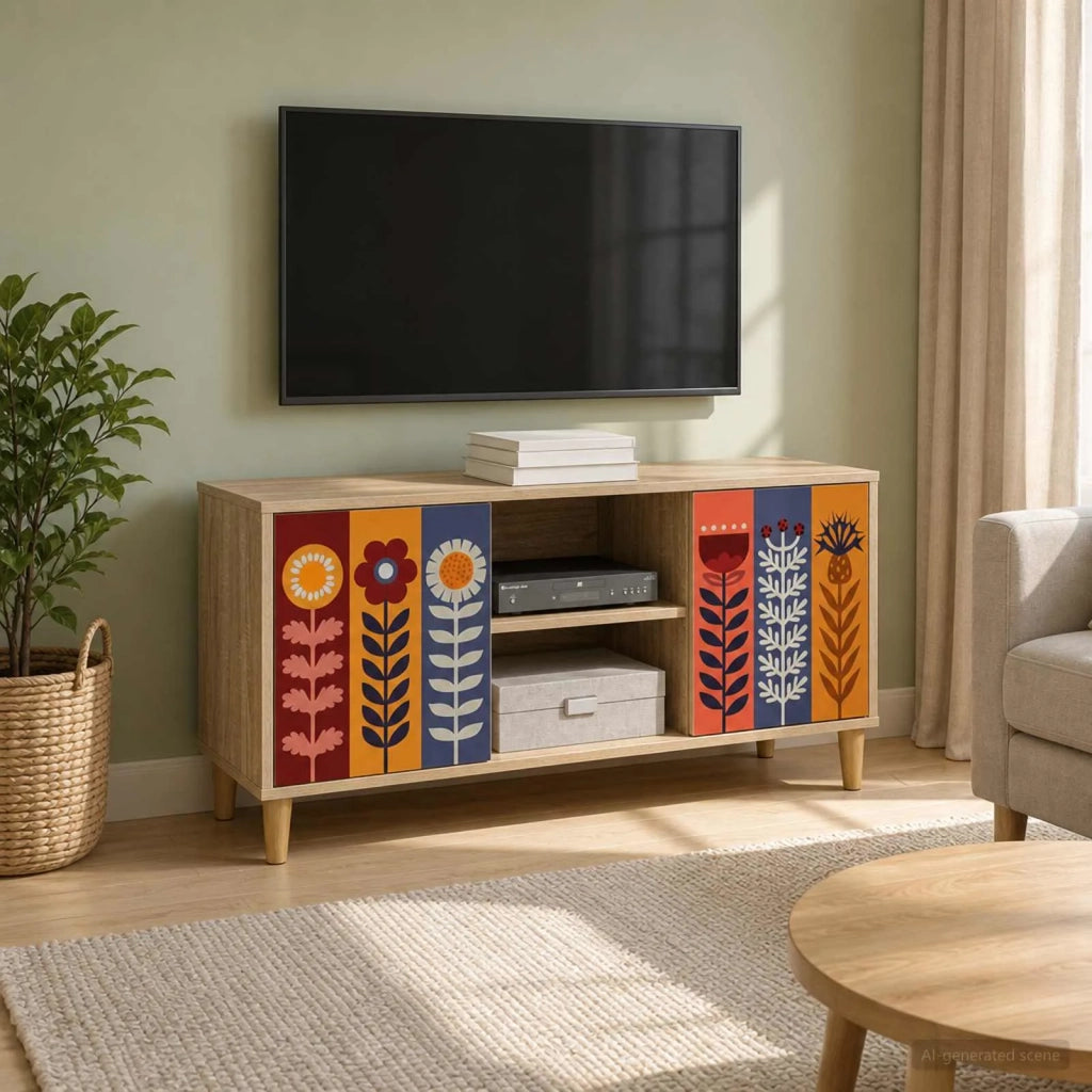 Mobile TV ESSEN 102 x 33 x 50 cm Sonoma Legno ingegnerizzato 8007042