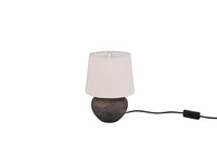 Lampada tavolo da Interno a LED in Ceramica Marrone