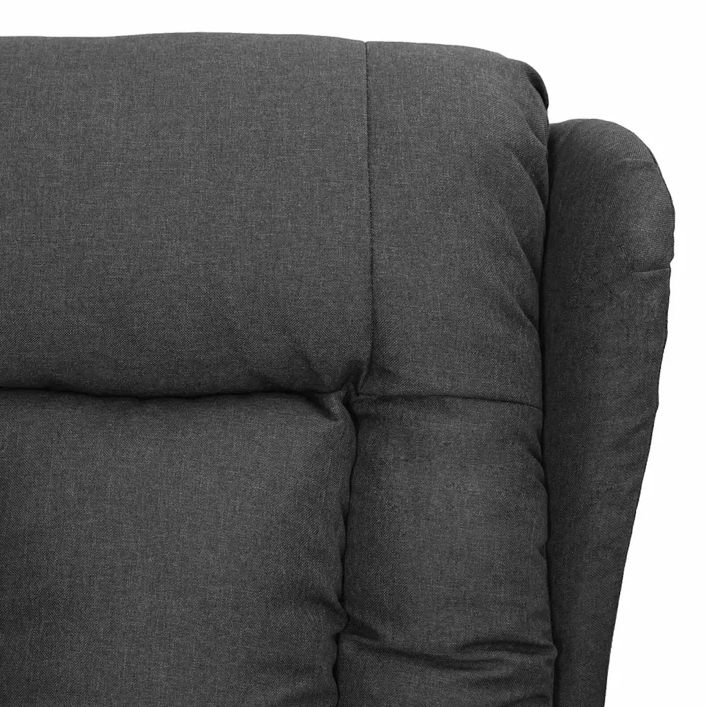 Divano Sedia-Poltrona Reclinabile in Tessuto Grigio Scuro 900317
