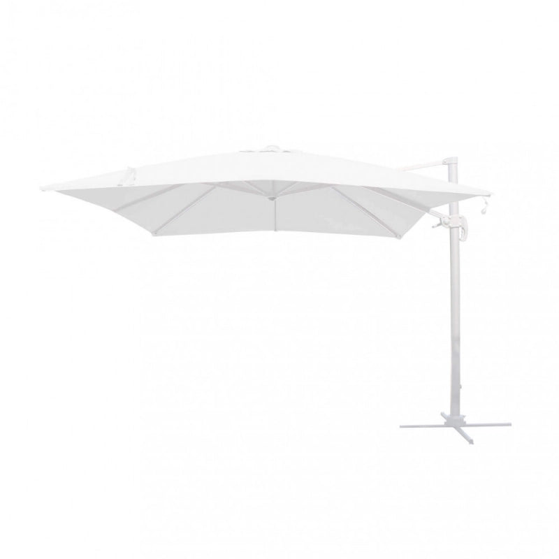 OMBRELLONE CON LED 3 X 4 PITAGORA BIANCO TELO BIANCO