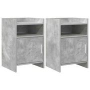 Comodini 2 pcs Grigio Cemento 40 x 36 x 60 cm 8011042