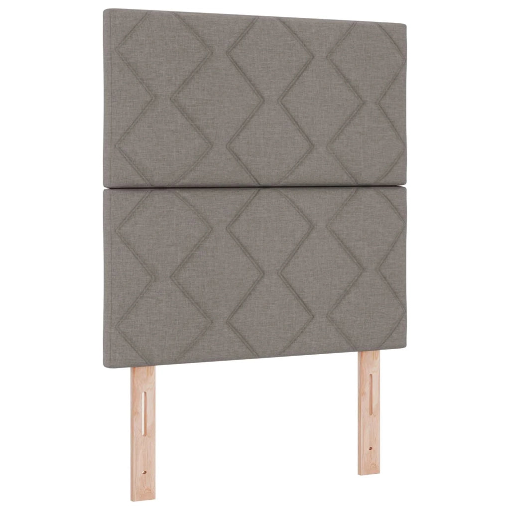 Letto box spring con materasso Tortora 80 x 200 cm Tessuto 3454751
