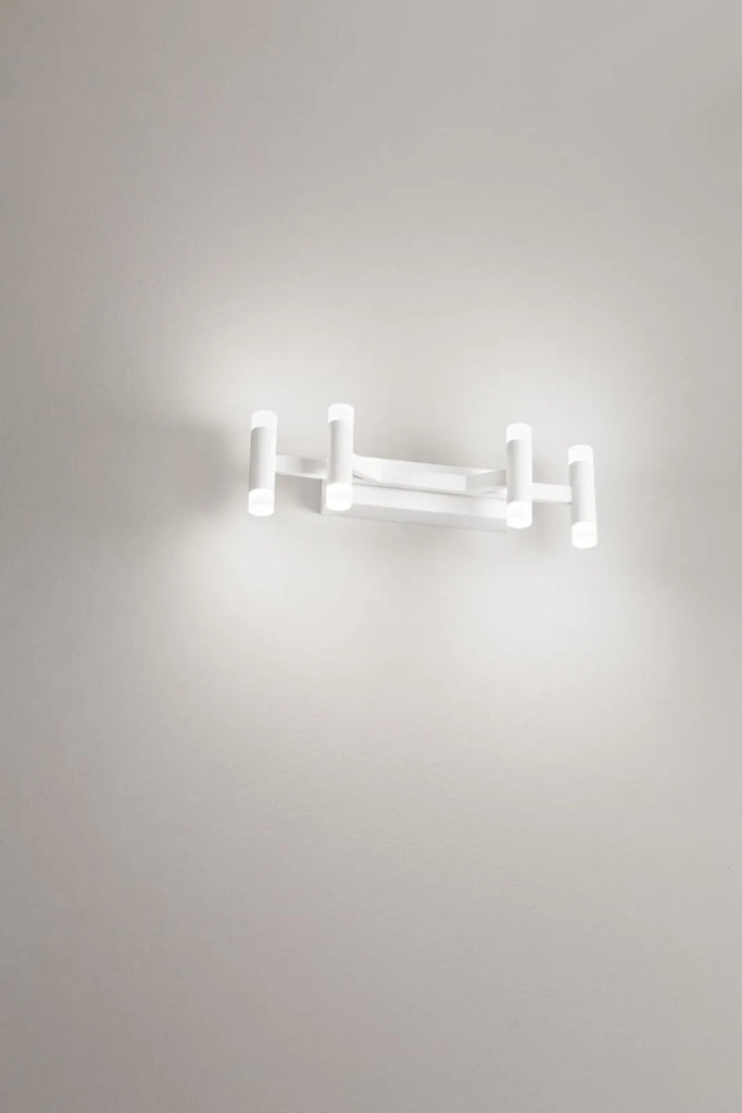 Applique in metallo e alluminio  Bianco Candles LED 24W 3000K CRI?80 220-240V 50/60Hz 1680Lm biemissione dimmerabile